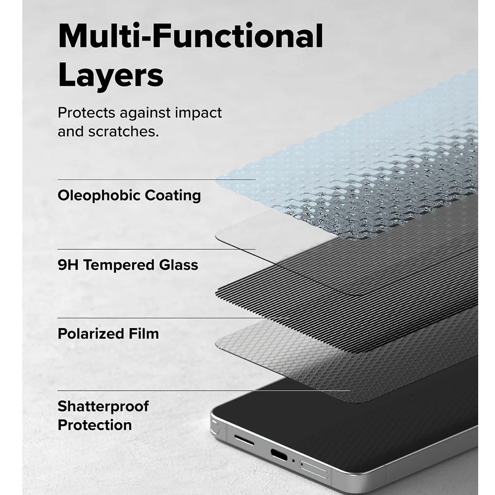 Picture of Samsung Galaxy S26 Ultra Screen Protector | Ringke Easy Slide Tempered Glass Screen Protector for Samsung Galaxy S26 Ultra (Privacy Anti Peep) 2pcs