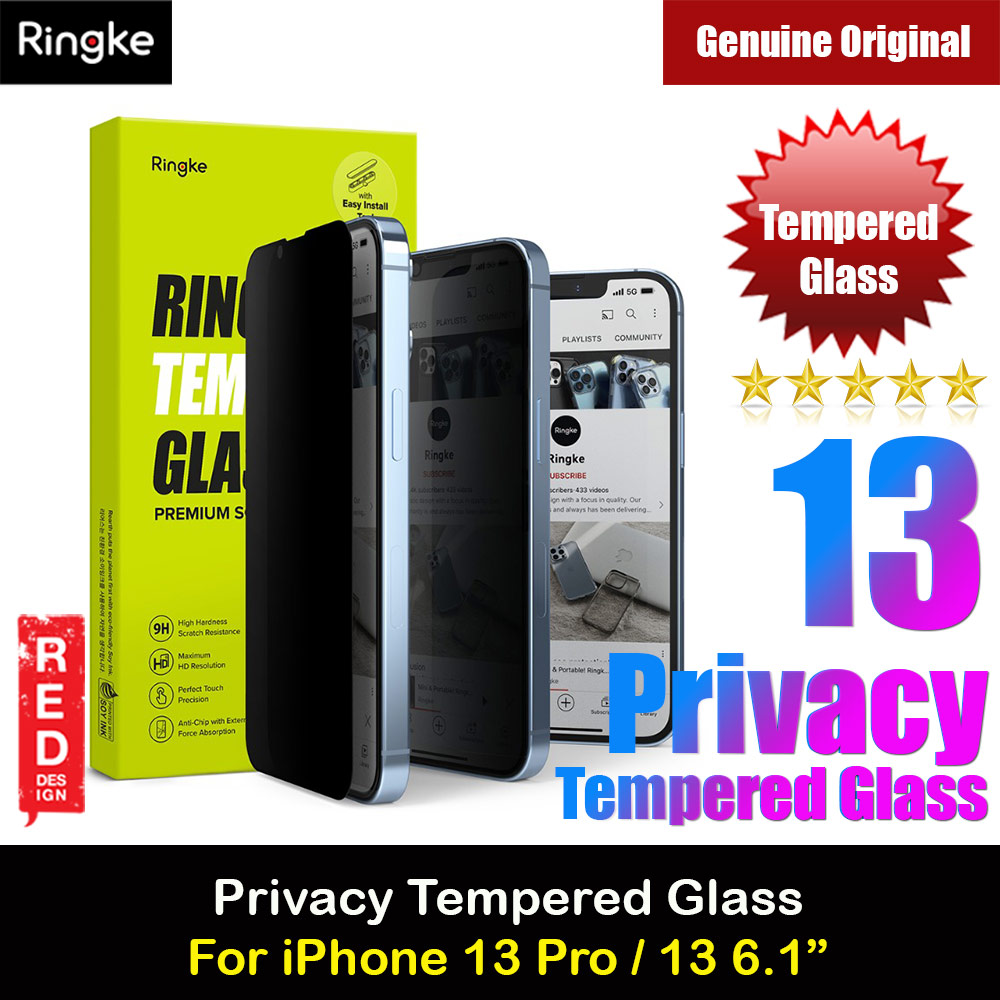 Picture of Ringke Privacy Anti View Tempered Glass Screen Protector for Apple iPhone 13 Pro iPhone 13 6.1 (Privacy) Apple iPhone 13 Pro 6.1- Apple iPhone 13 Pro 6.1 Cases, Apple iPhone 13 Pro 6.1 Covers, iPad Cases and a wide selection of Apple iPhone 13 Pro 6.1 Accessories in Malaysia, Sabah, Sarawak and Singapore 