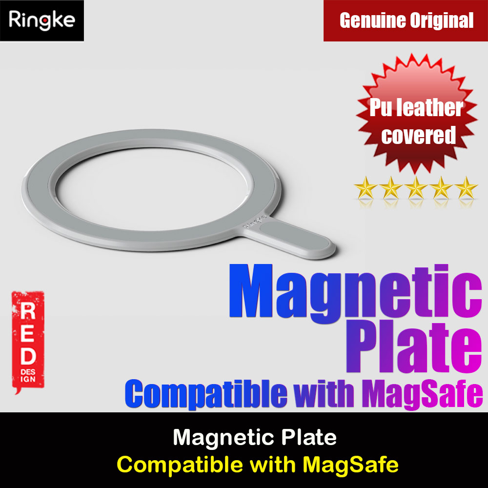 Ringke Magnetic Plate Compatible with MagSafe Accessories, Universal  Adhesive Magnet Stickers with Installation Attachment Guide - Gray 