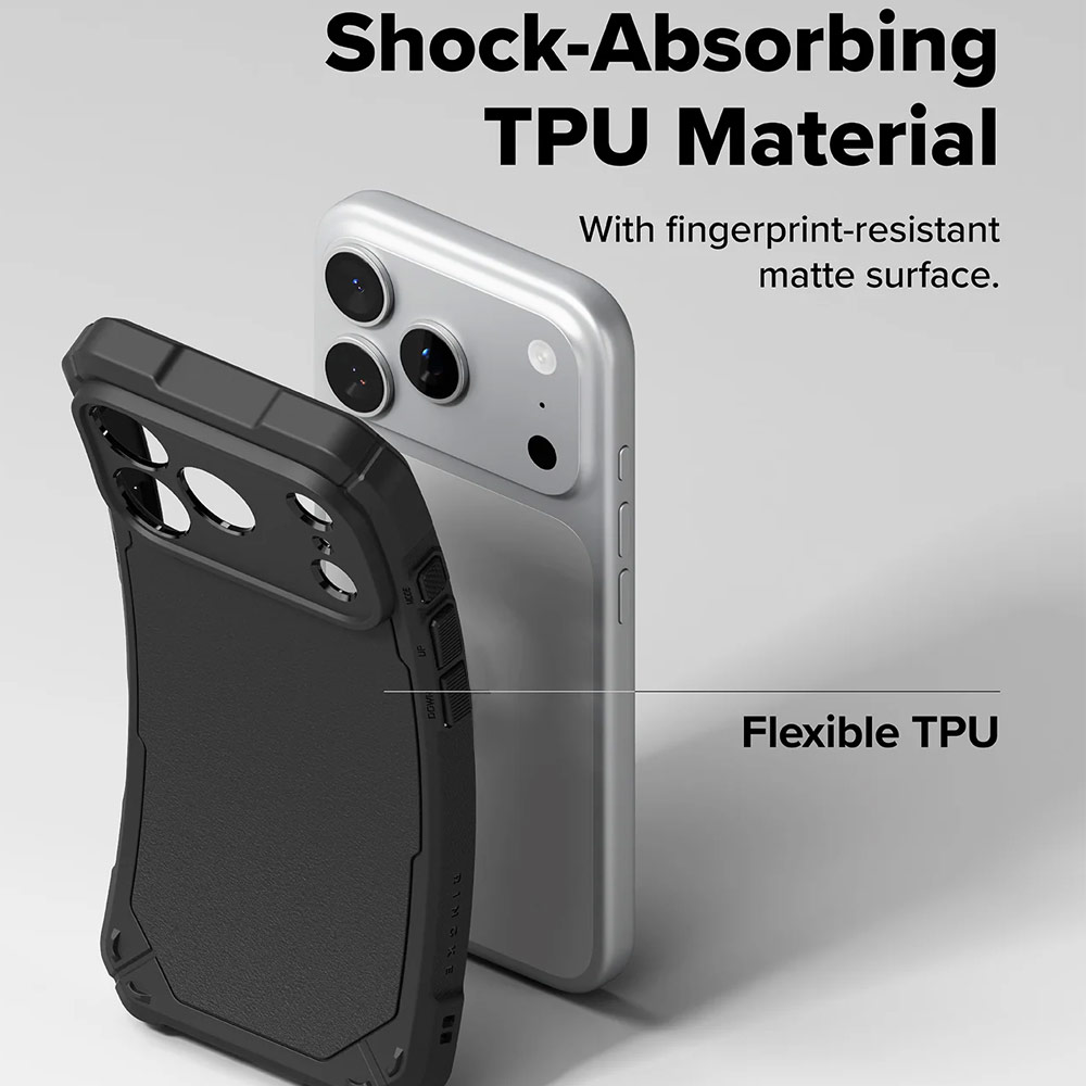 Picture of Apple iPhone 17 Pro 6.3 Case | Ringke Rugged Gear Drop Protection Case for iPhone 17 Pro 6.3 (Black)