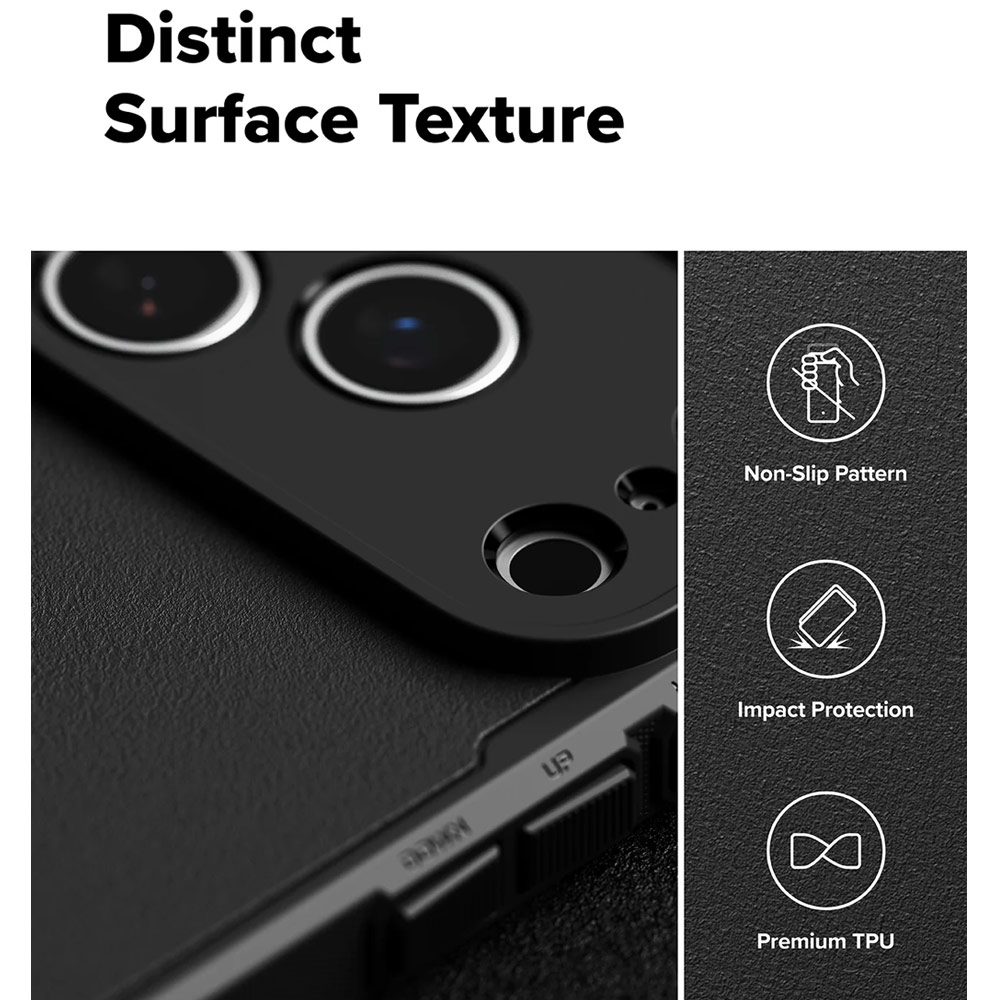 Picture of Apple iPhone 17 Pro 6.3 Case | Ringke Rugged Gear Drop Protection Case for iPhone 17 Pro 6.3 (Black)