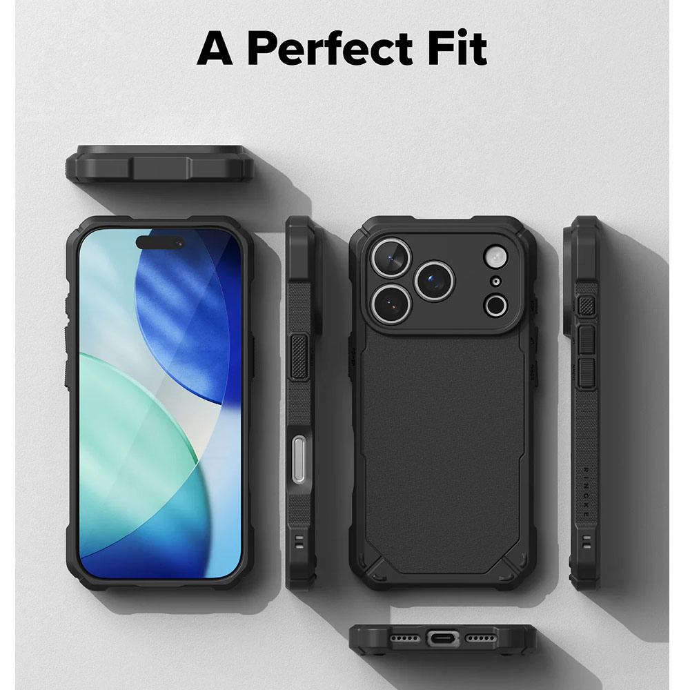 Picture of Apple iPhone 17 Pro 6.3 Case | Ringke Rugged Gear Drop Protection Case for iPhone 17 Pro 6.3 (Black)