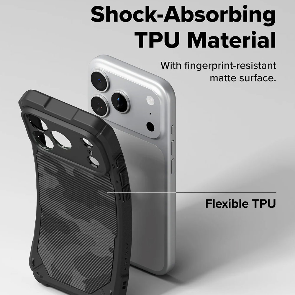 Picture of Apple iPhone 17 Pro 6.3 Case | Ringke Rugged Gear Magnetic Compatible Drop Protection Case for iPhone 17 Pro 6.3 (Camo Black)