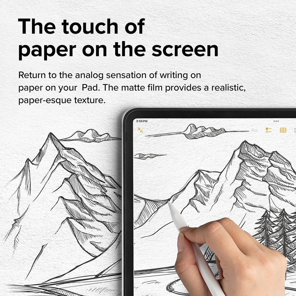 Picture of Apple iPad Air 11 M2 2024 Screen Protector | Ringke Hard Film Screen Protector for iPad Air 11 M2 2024 M3 2025 (2pcs)