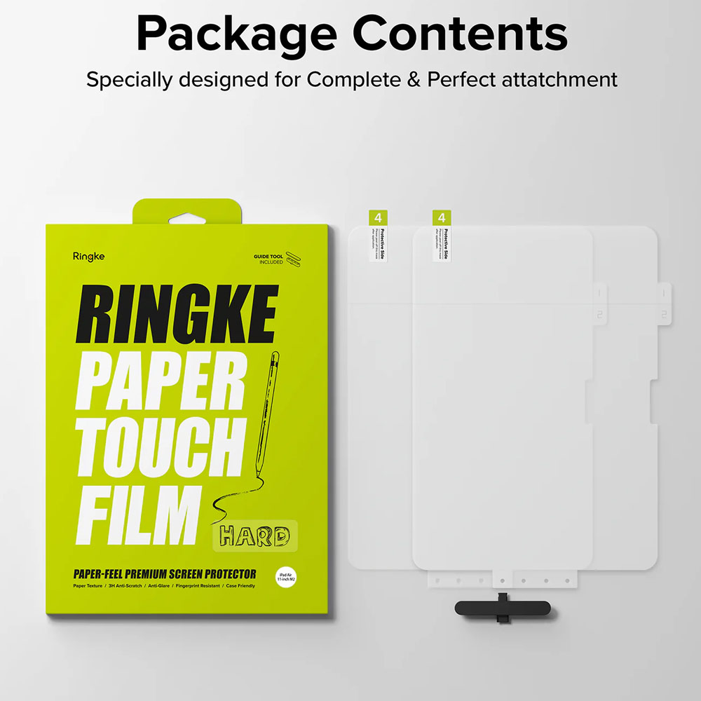 Picture of Apple iPad Air 11 M2 2024 Screen Protector | Ringke Hard Film Screen Protector for iPad Air 11 M2 2024 M3 2025 (2pcs)