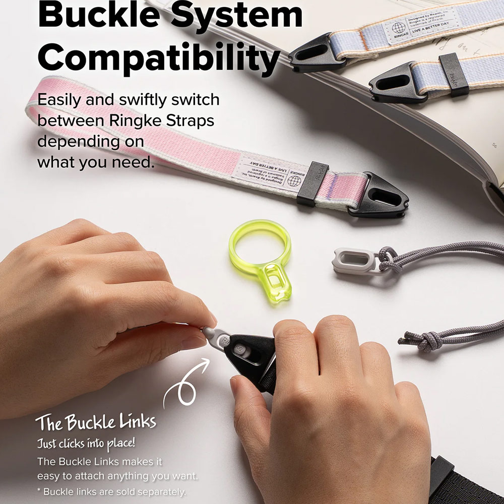 Picture of Ringke High density polyester Slim Shoulder Strap for Perfect for daily use traveling hiking smartphone Portable Handheld Fan Strap (Aurora)