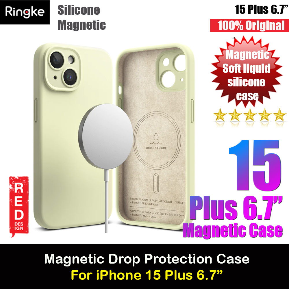Picture of Ringke Silicone Magnetic Drop Protection Case for Apple iPhone 15 Plus 6.7 (Sunny Lime) Apple iPhone 15 Plus 6.7- Apple iPhone 15 Plus 6.7 Cases, Apple iPhone 15 Plus 6.7 Covers, iPad Cases and a wide selection of Apple iPhone 15 Plus 6.7 Accessories in Malaysia, Sabah, Sarawak and Singapore 