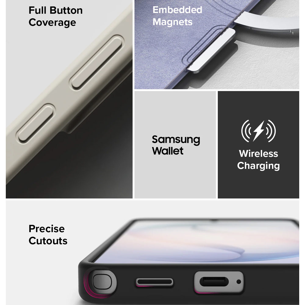 Picture of Samsung Galaxy S26 Plus Case | Ringke Silicone Magnetic Soft Protection Case for Samsung Galaxy S26 Plus (Lavender)