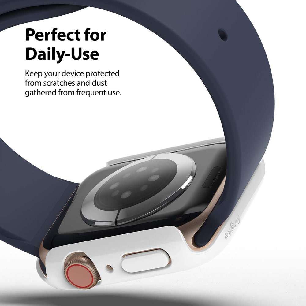 Picture of Apple Watch 44mm Case | Ringke Slim Perfect Fit Case for Apple Watch Series 4 5 6 SE 44mm  (2 PACK with Clear and Dark Chrome)