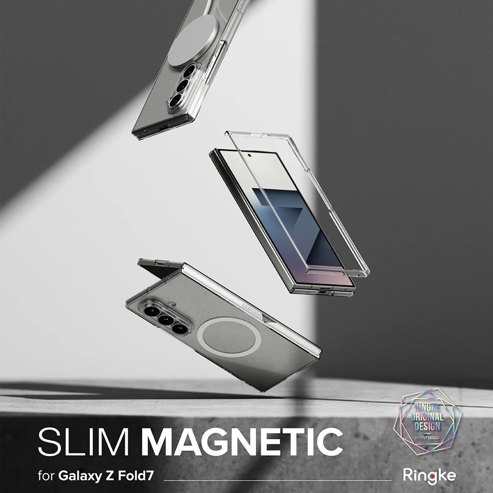 Picture of Samsung Galaxy Z Fold 7 Case | Ringke Slim Magnetic Case for Samsung Galaxy Z Fold 7 (Clear)