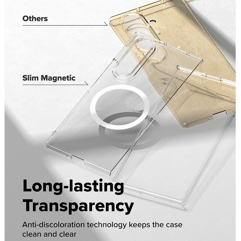 Picture of Samsung Galaxy Z Fold 7 Case | Ringke Slim Magnetic Case for Samsung Galaxy Z Fold 7 (Clear)