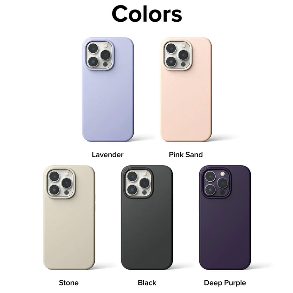 Picture of Apple iPhone 14 Pro Max 6.7 Case | Ringke Soft Liquid Silicone Protection Case for iPhone 14 Pro Max 6.7 (Lavender)