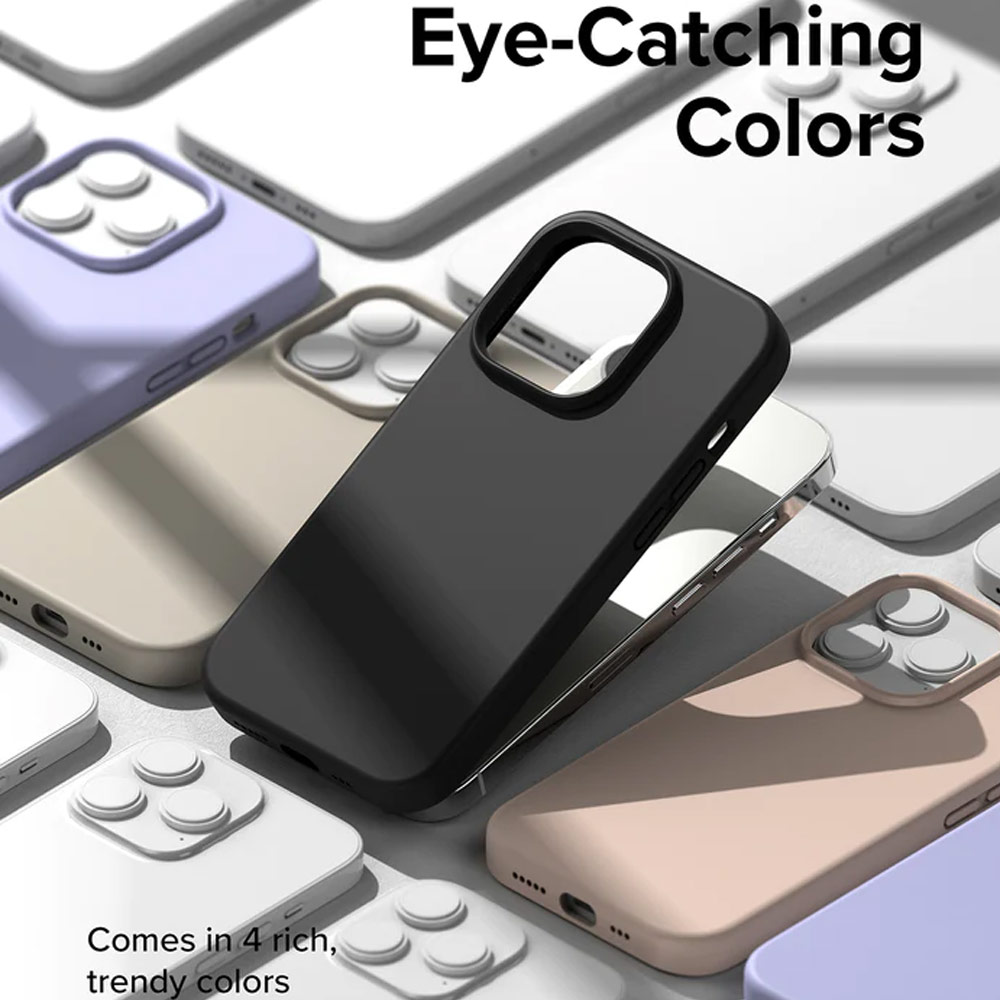 Picture of Apple iPhone 14 Pro Max 6.7 Case | Ringke Soft Liquid Silicone Protection Case for iPhone 14 Pro Max 6.7 (Lavender)