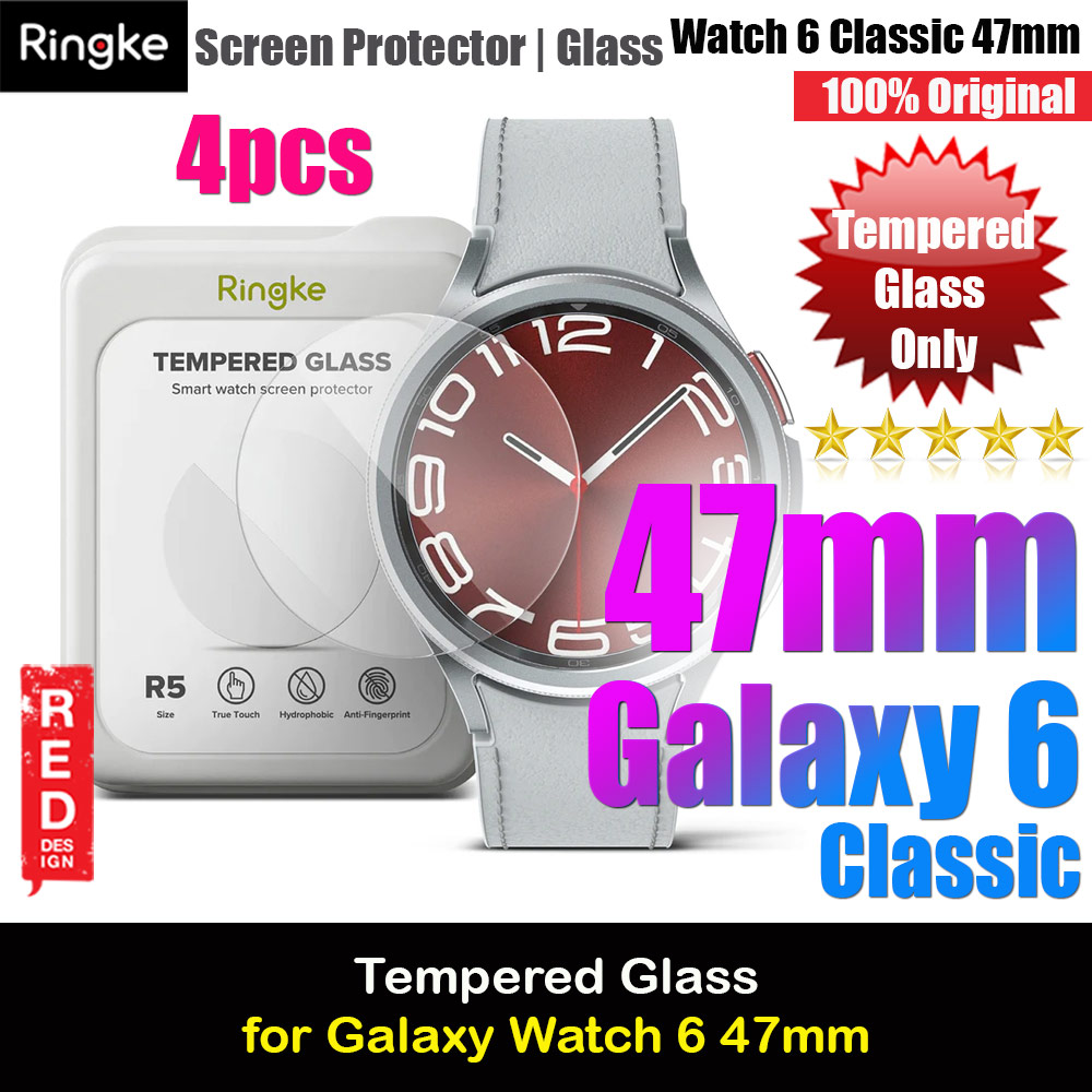 Picture of Ringke Tempered Glass Screen Protector for Galaxy Watch 6 Classic 47mm (4pcs) Samsung Galaxy Watch 6 Classic 47mm- Samsung Galaxy Watch 6 Classic 47mm Cases, Samsung Galaxy Watch 6 Classic 47mm Covers, iPad Cases and a wide selection of Samsung Galaxy Watch 6 Classic 47mm Accessories in Malaysia, Sabah, Sarawak and Singapore 