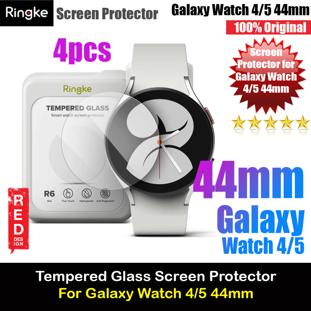 Picture of Ringke Tempered Glass Screen Protector for Galaxy Watch 4 5 44mm (4pcs) Samsung Galaxy Watch 4 44mm- Samsung Galaxy Watch 4 44mm Cases, Samsung Galaxy Watch 4 44mm Covers, iPad Cases and a wide selection of Samsung Galaxy Watch 4 44mm Accessories in Malaysia, Sabah, Sarawak and Singapore 