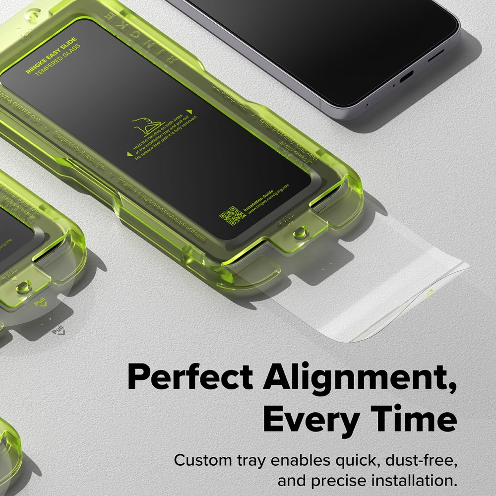 Picture of Samsung Galaxy S25 FE Screen Protector | Ringke Easy Slide Tempered Glass Screen Protector for Samsung Galaxy S25 FE (Clear) 2pcs