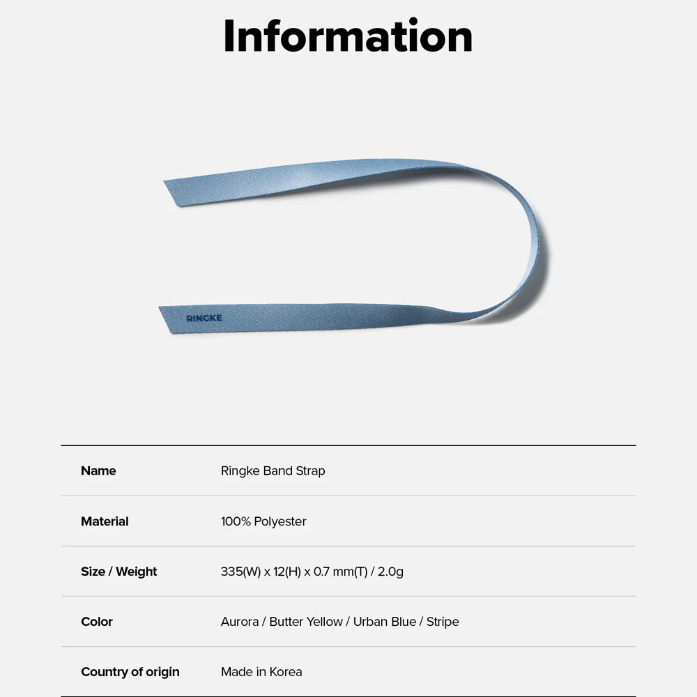 Picture of Ringke Universal Loop Band Strap for smartphones (Urban Blue)