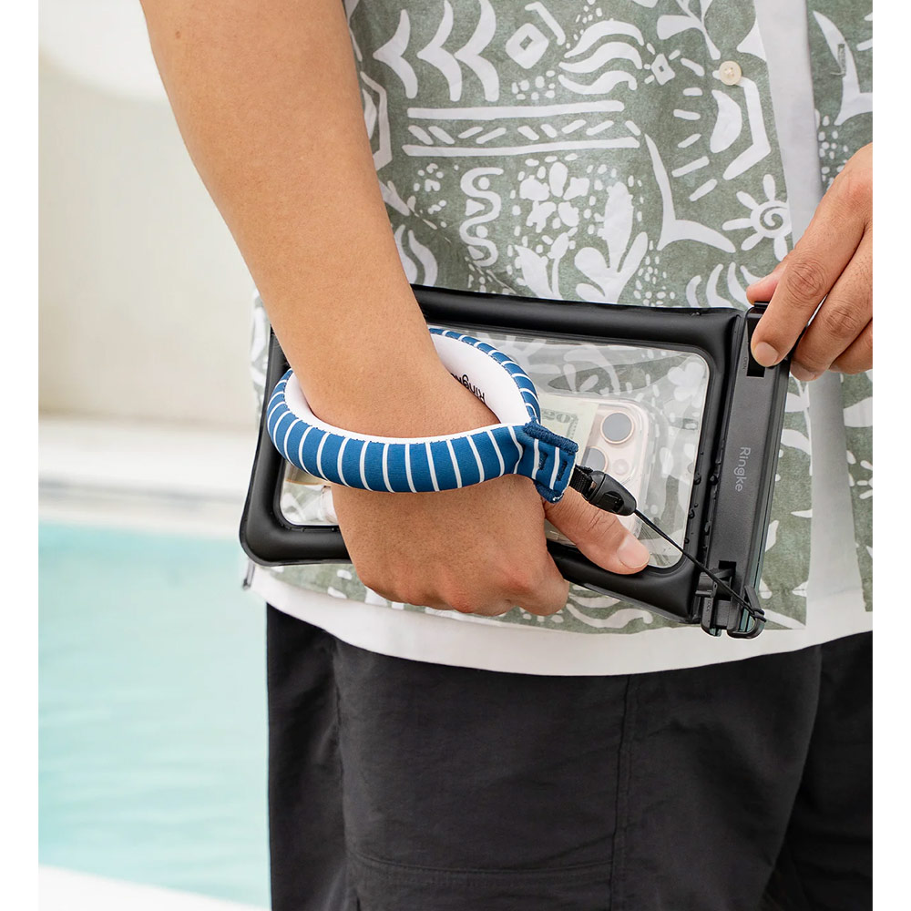 Picture of Ringke Your device will stay floating with our Ringke Floating Strap (Navy Stripes)