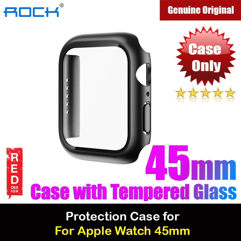 Picture of Rock Integrated Case with High Sensitivity Touch 9H Tempered Glass for Apple Watch 45mm (Black) Apple Watch 45mm- Apple Watch 45mm Cases, Apple Watch 45mm Covers, iPad Cases and a wide selection of Apple Watch 45mm Accessories in Malaysia, Sabah, Sarawak and Singapore 