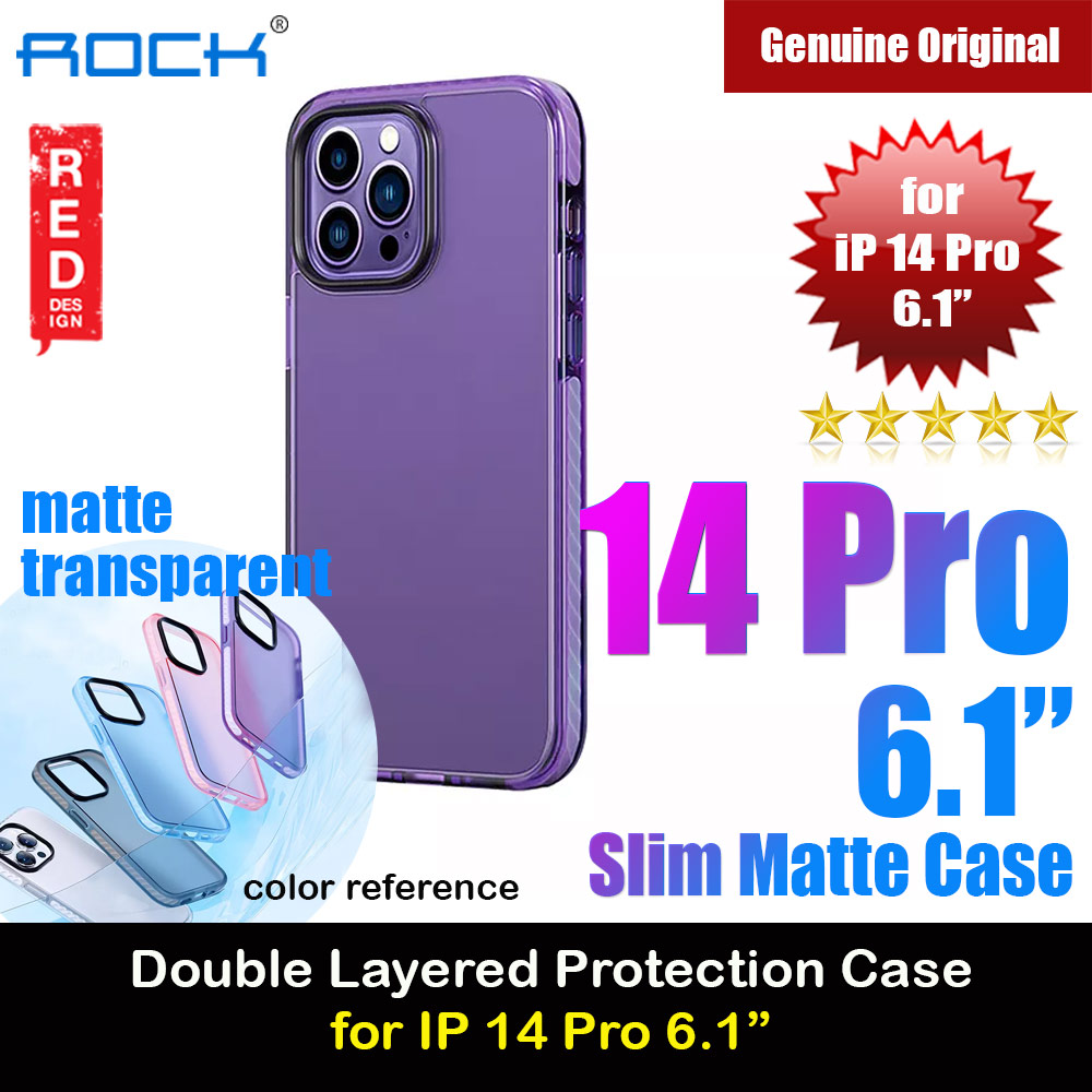 Picture of Rock Armor Shield Thin Matte Anti Finger Print Drop Protection Case For for iPhone 14 Pro 6.1 (Purple) Apple iPhone 14 Pro 6.1- Apple iPhone 14 Pro 6.1 Cases, Apple iPhone 14 Pro 6.1 Covers, iPad Cases and a wide selection of Apple iPhone 14 Pro 6.1 Accessories in Malaysia, Sabah, Sarawak and Singapore 