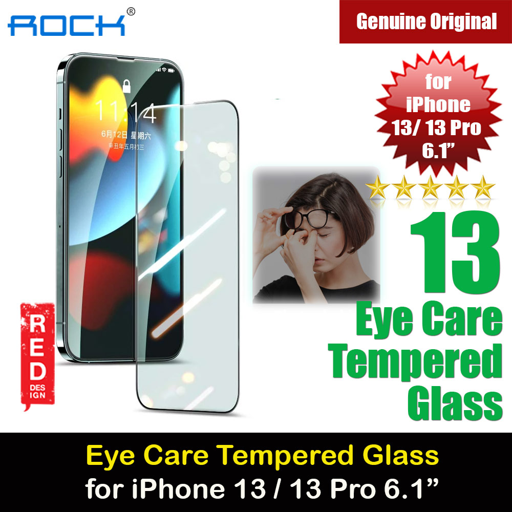 Picture of Rock Full Coverage Diamond Hardness Eye Care Anti Blue Light Tempered Glass for iPhone 13 iPhone 13 Pro 6.1 (Green Light Eye Care) Apple iPhone 13 6.1- Apple iPhone 13 6.1 Cases, Apple iPhone 13 6.1 Covers, iPad Cases and a wide selection of Apple iPhone 13 6.1 Accessories in Malaysia, Sabah, Sarawak and Singapore 