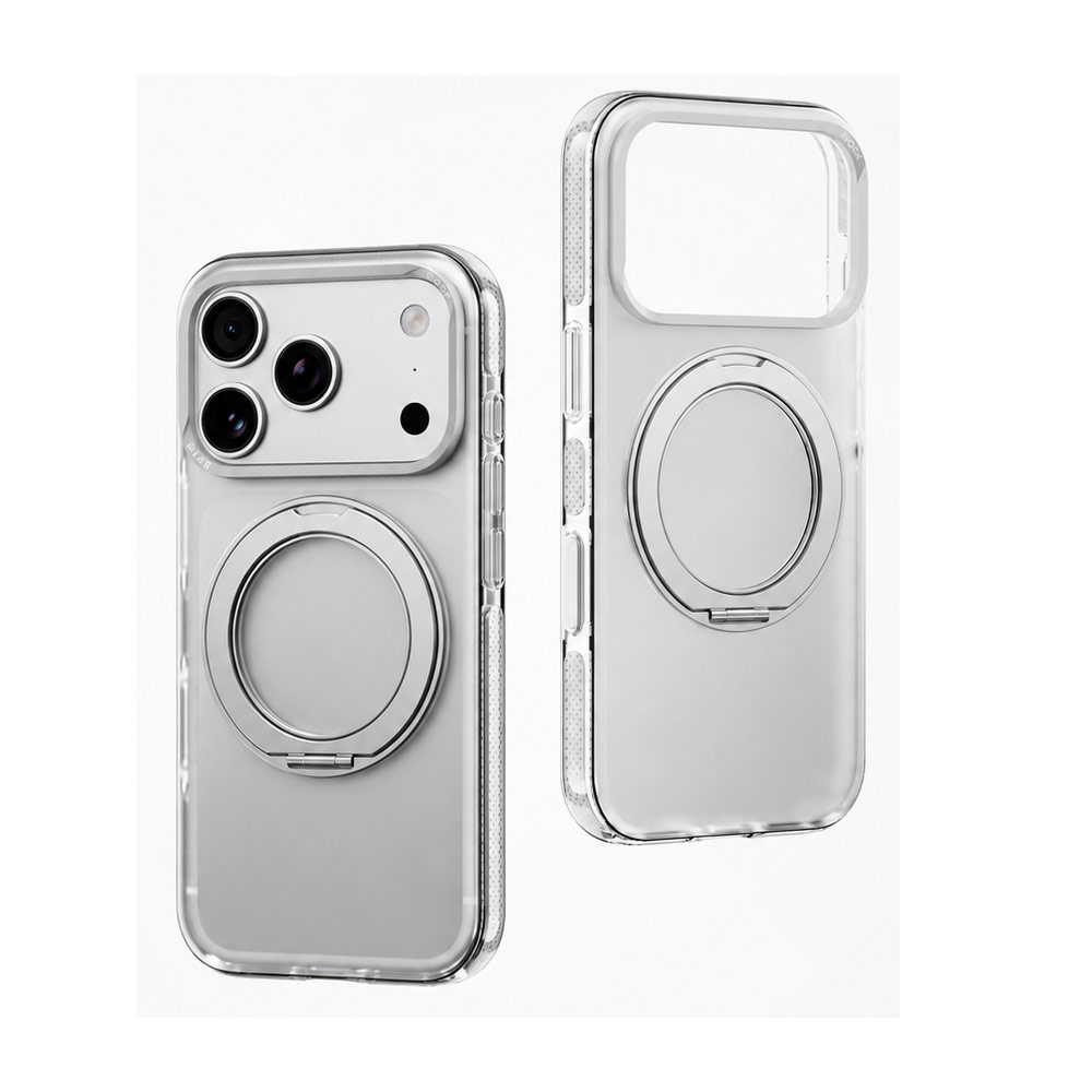 Picture of Apple iPhone 18 Pro Max Case | ROCK Guard Touch Rotating Series Magnetic Protection Case with Stand for iPhone 18 Pro Max 17 Pro Max (Matte Grey)
