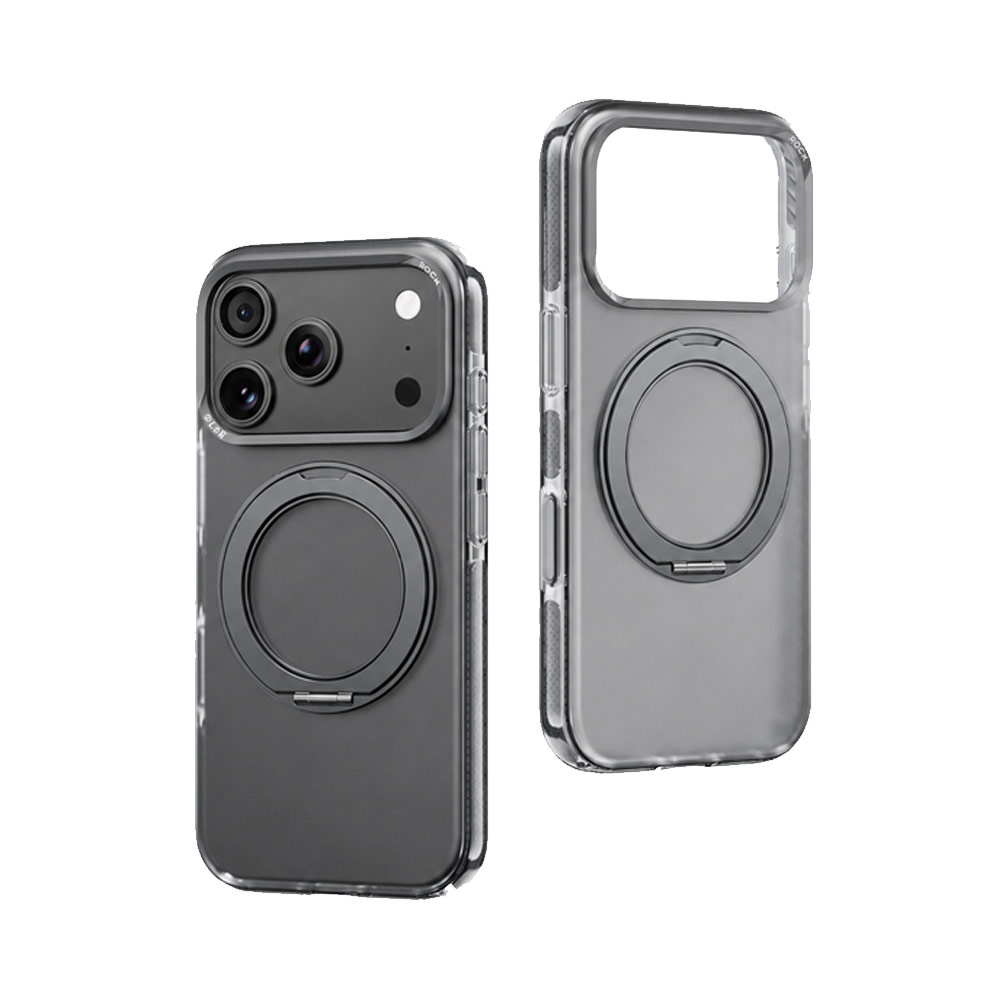 Picture of Apple iPhone 18 Pro Max Case | ROCK Guard Touch Rotating Series Magnetic Protection Case with Stand for iPhone 18 Pro Max 17 Pro Max (Matte Dark Grey)