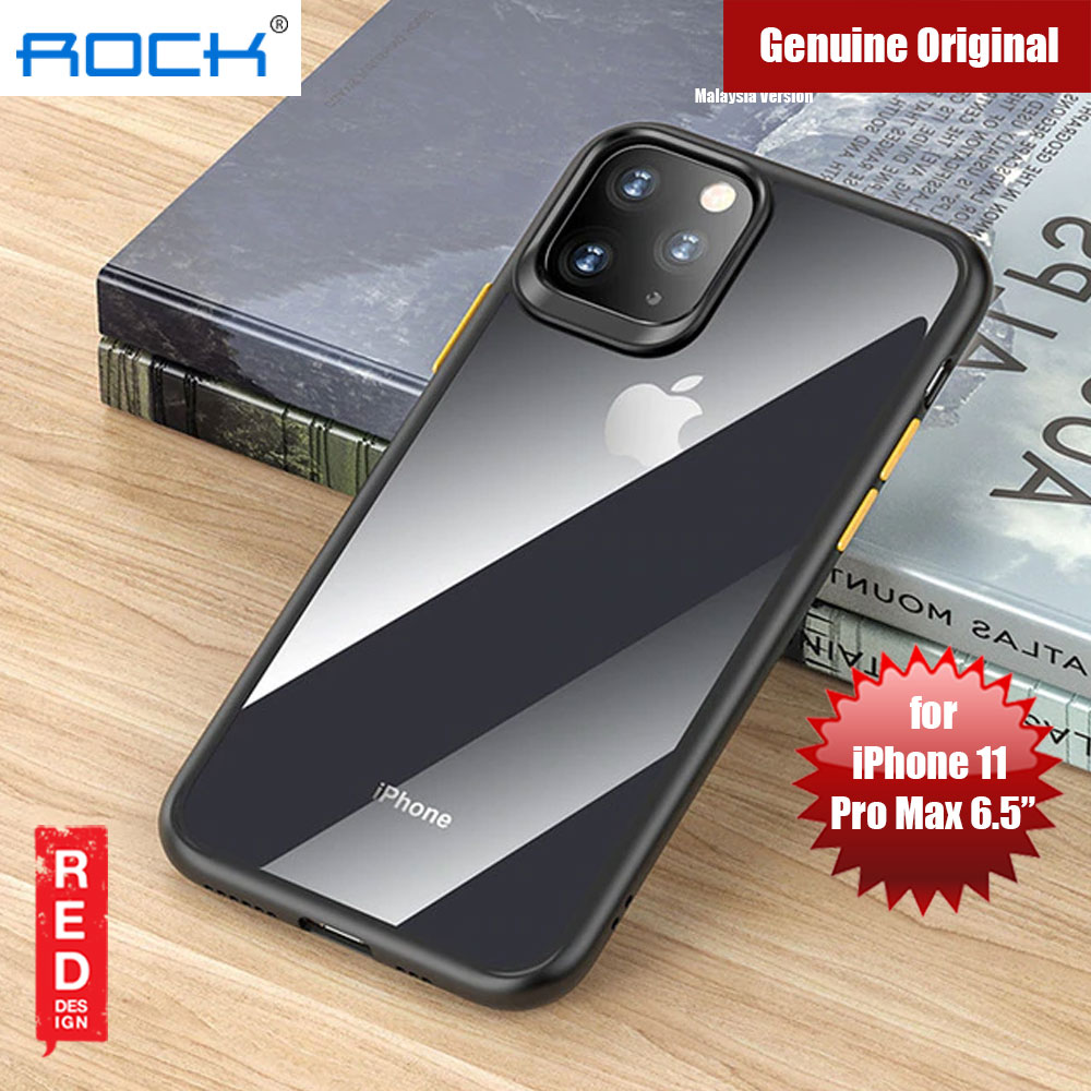 Apple Iphone 11 Pro Max 6 5 Case Rock Guard Pro Series Drop Protection Case For Iphone 11 Pro Max 6 5 Clear Black