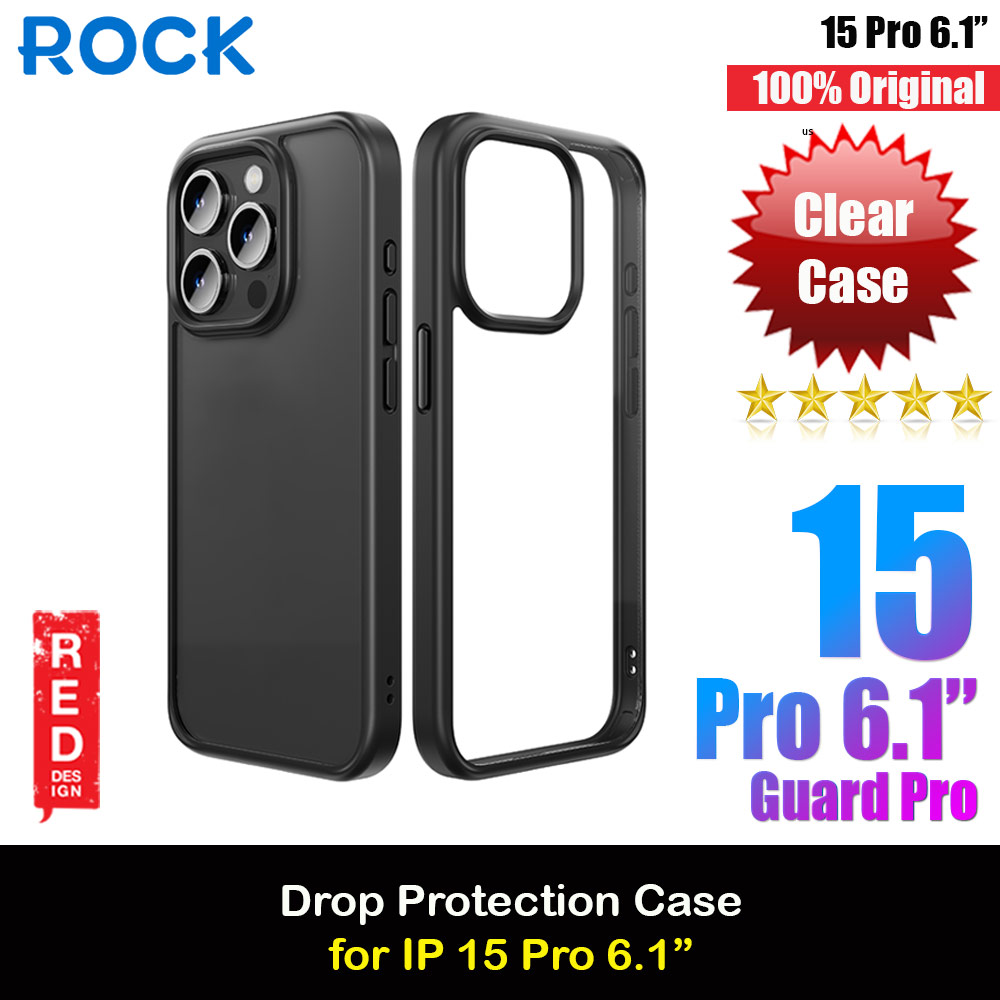 Picture of Rock Guard Ultra Thin Light Weight Drop Protection Case for iPhone 15 Pro 6.1 (Black) Apple iPhone 15 Pro 6.1- Apple iPhone 15 Pro 6.1 Cases, Apple iPhone 15 Pro 6.1 Covers, iPad Cases and a wide selection of Apple iPhone 15 Pro 6.1 Accessories in Malaysia, Sabah, Sarawak and Singapore 