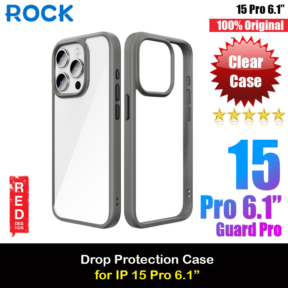 Picture of Rock Guard Ultra Thin Light Weight Drop Protection Case for iPhone 15 Pro 6.1 (Grey) Apple iPhone 15 Pro 6.1- Apple iPhone 15 Pro 6.1 Cases, Apple iPhone 15 Pro 6.1 Covers, iPad Cases and a wide selection of Apple iPhone 15 Pro 6.1 Accessories in Malaysia, Sabah, Sarawak and Singapore 