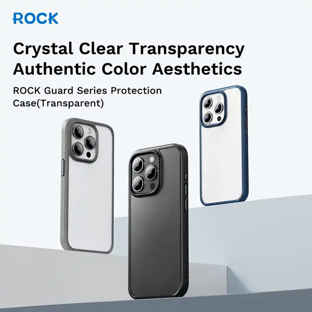 Picture of Apple iPhone 15 Pro 6.1 Case | Rock Guard Ultra Thin Light Weight Drop Protection Case for iPhone 15 Pro 6.1 (Black)