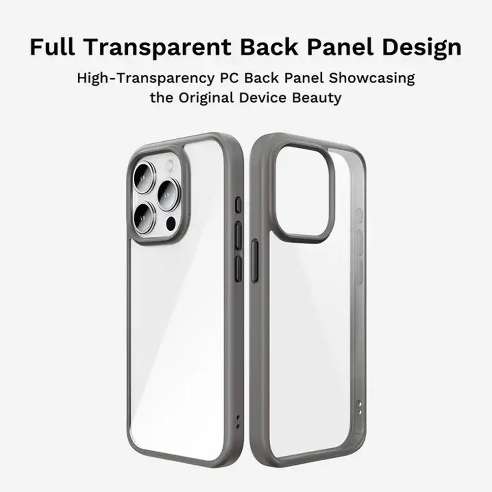 Picture of Apple iPhone 15 Pro 6.1 Case | Rock Guard Ultra Thin Light Weight Drop Protection Case for iPhone 15 Pro 6.1 (Black)