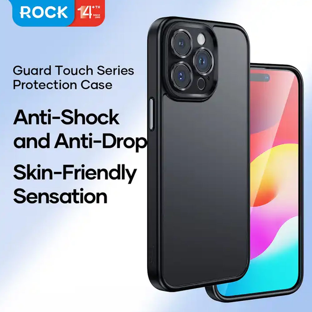 Picture of Apple iPhone 15 Pro Max 6.7 Case | Rock Guard Touch Lens Cover Ultra Thin Light Weight Drop Protection Case for iPhone 15 Pro Max 6.7 (Matte Grey)