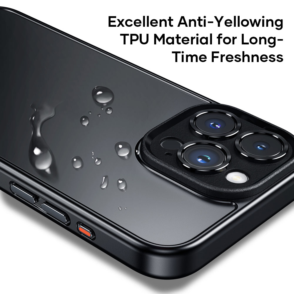 Picture of Apple iPhone 15 Pro Max 6.7 Case | Rock Guard Touch Lens Cover Ultra Thin Light Weight Drop Protection Case for iPhone 15 Pro Max 6.7 (Matte Grey)