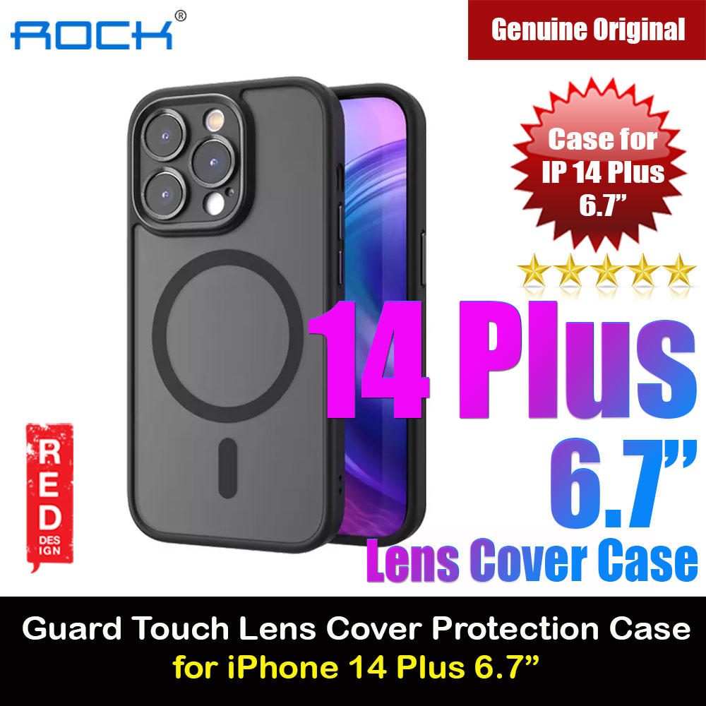 Picture of Rock Guard Touch Lens Protection Anti Finger Print Drop Protection Magsafe Compatible Case for iPhone 14 Plus 6.7 (Matte Black) Apple iPhone 14 Plus 6.7- Apple iPhone 14 Plus 6.7 Cases, Apple iPhone 14 Plus 6.7 Covers, iPad Cases and a wide selection of Apple iPhone 14 Plus 6.7 Accessories in Malaysia, Sabah, Sarawak and Singapore 