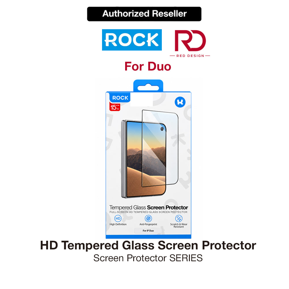 Picture of ROCK HD Tempered Glass Screen Protector for iPhone Duo – Front Clear Apple iPhone Duo- Apple iPhone Duo Cases, Apple iPhone Duo Covers, iPad Cases and a wide selection of Apple iPhone Duo Accessories in Malaysia, Sabah, Sarawak and Singapore 