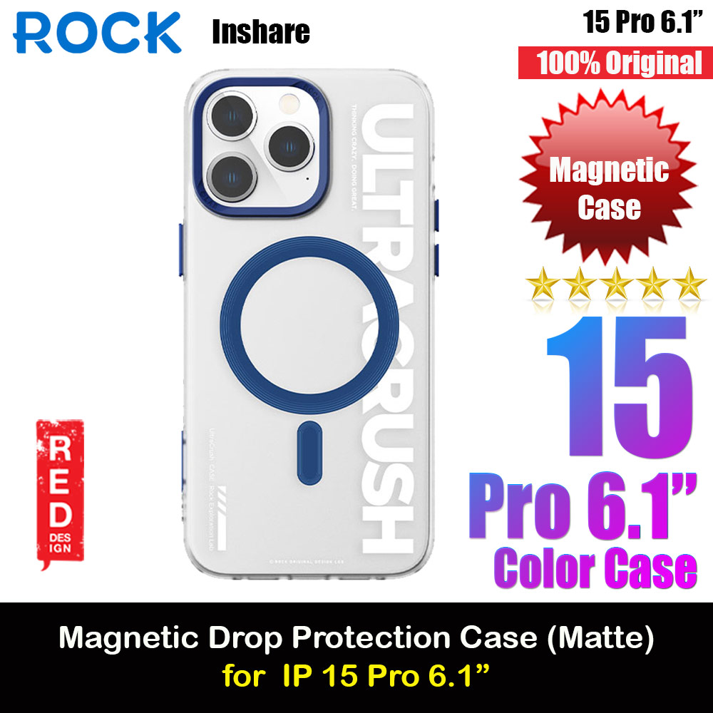 Picture of Rock Inshare Artistic Young Stylish Color Magnetic Drop Protection Case for iPhone 15 Pro 6.1 (Blue) Apple iPhone 15 Pro 6.1- Apple iPhone 15 Pro 6.1 Cases, Apple iPhone 15 Pro 6.1 Covers, iPad Cases and a wide selection of Apple iPhone 15 Pro 6.1 Accessories in Malaysia, Sabah, Sarawak and Singapore 