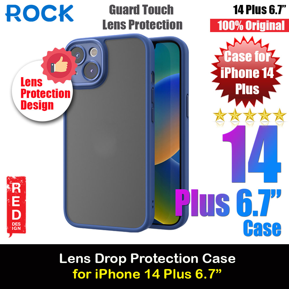 Picture of Rock Guard Touch Lens Protection Anti Finger Print Drop Protection Case for iPhone 14 Plus 6.7 (Matte Blue) Apple iPhone 14 Plus 6.7- Apple iPhone 14 Plus 6.7 Cases, Apple iPhone 14 Plus 6.7 Covers, iPad Cases and a wide selection of Apple iPhone 14 Plus 6.7 Accessories in Malaysia, Sabah, Sarawak and Singapore 