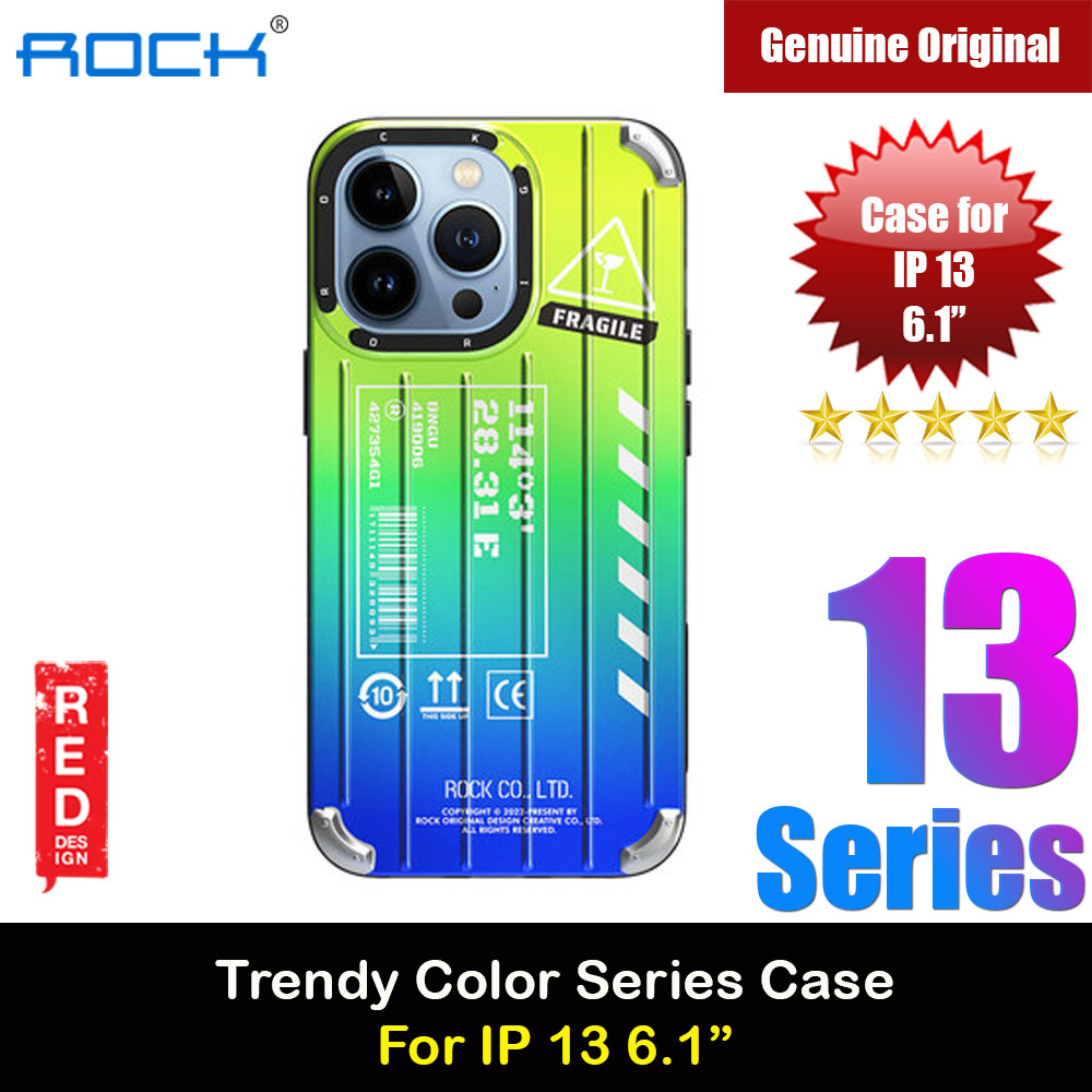 Picture of Rock Trendy Travel Luggage Design Irisdecent Gredient Color Drop Protection Anti Finger Print Case for iPhone 13 Pro 6.1 (Green) Apple iPhone 13 6.1- Apple iPhone 13 6.1 Cases, Apple iPhone 13 6.1 Covers, iPad Cases and a wide selection of Apple iPhone 13 6.1 Accessories in Malaysia, Sabah, Sarawak and Singapore 