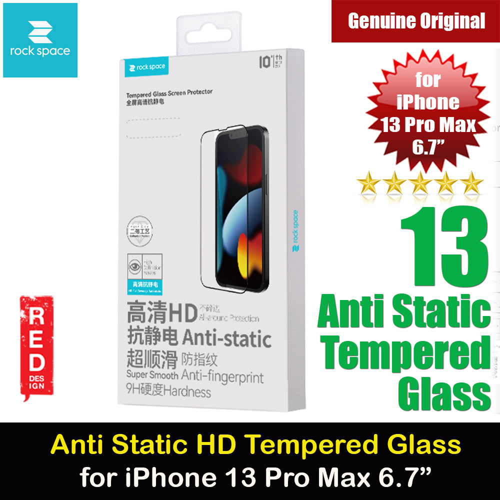 Picture of Rock Space HD Full Coverage Anti Static Tempered Glass for iPhone 13 Pro Max 6.7 (Anti Static Clear) Apple iPhone 13 Pro Max 6.7- Apple iPhone 13 Pro Max 6.7 Cases, Apple iPhone 13 Pro Max 6.7 Covers, iPad Cases and a wide selection of Apple iPhone 13 Pro Max 6.7 Accessories in Malaysia, Sabah, Sarawak and Singapore 