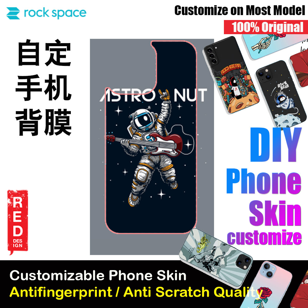 Picture of Rock Space DIY 自定 定制 设计 手机背膜 贴纸 DIY Customize High Quality Print Phone Skin Sticker for Multiple Phone Model with Multiple Photo Images Gallery or with Own Phone Text (Space) Red Design- Red Design Cases, Red Design Covers, iPad Cases and a wide selection of Red Design Accessories in Malaysia, Sabah, Sarawak and Singapore 