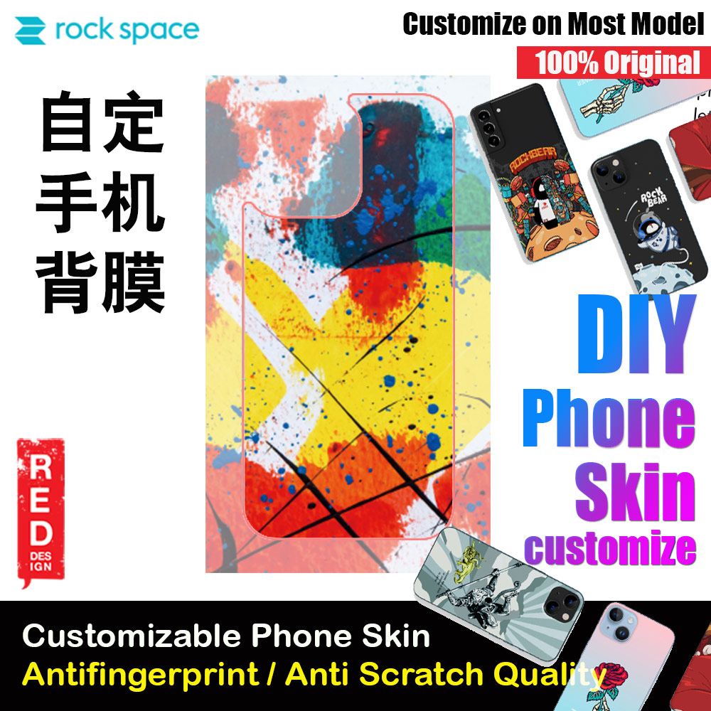 Picture of Rock Space DIY 自定 定制 设计 手机背膜 贴纸 DIY Customize High Quality Print Phone Skin Sticker for Multiple Phone Model with Multiple Photo Images Gallery or with Own Phone Text (Pattern Abstract) Red Design- Red Design Cases, Red Design Covers, iPad Cases and a wide selection of Red Design Accessories in Malaysia, Sabah, Sarawak and Singapore 