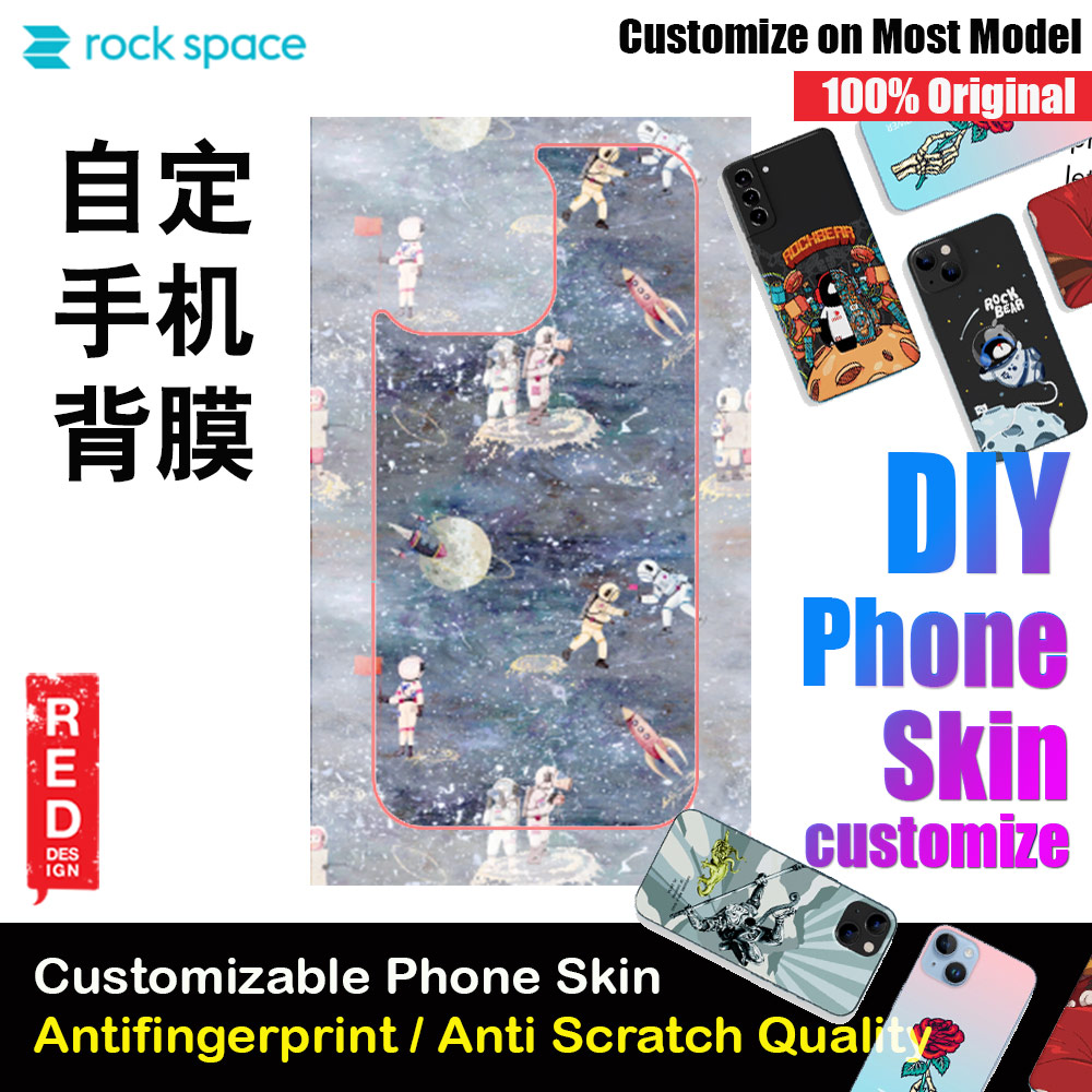 Picture of Rock Space DIY 自定 定制 设计 手机背膜 贴纸 DIY Customize High Quality Print Phone Skin Sticker for Multiple Phone Model with Multiple Photo Images Gallery or with Own Phone Text (Space) Red Design- Red Design Cases, Red Design Covers, iPad Cases and a wide selection of Red Design Accessories in Malaysia, Sabah, Sarawak and Singapore 