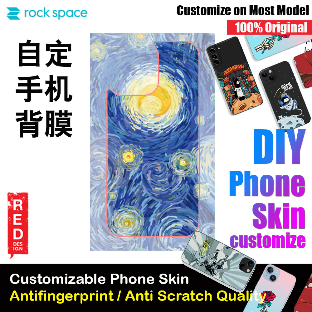 Picture of Rock Space DIY 自定 定制 设计 手机背膜 贴纸 DIY Customize High Quality Print Phone Skin Sticker for Multiple Phone Model with Multiple Photo Images Gallery or with Own Phone Text (Artwork Van Goghh) Red Design- Red Design Cases, Red Design Covers, iPad Cases and a wide selection of Red Design Accessories in Malaysia, Sabah, Sarawak and Singapore 