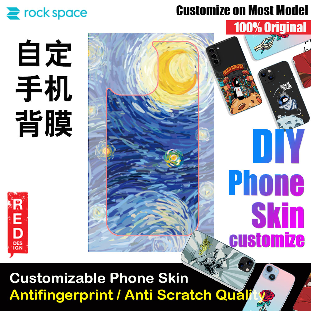 Picture of Rock Space DIY 自定 定制 设计 手机背膜 贴纸 DIY Customize High Quality Print Phone Skin Sticker for Multiple Phone Model with Multiple Photo Images Gallery or with Own Phone Text (Artwork Van Goghh) Red Design- Red Design Cases, Red Design Covers, iPad Cases and a wide selection of Red Design Accessories in Malaysia, Sabah, Sarawak and Singapore 