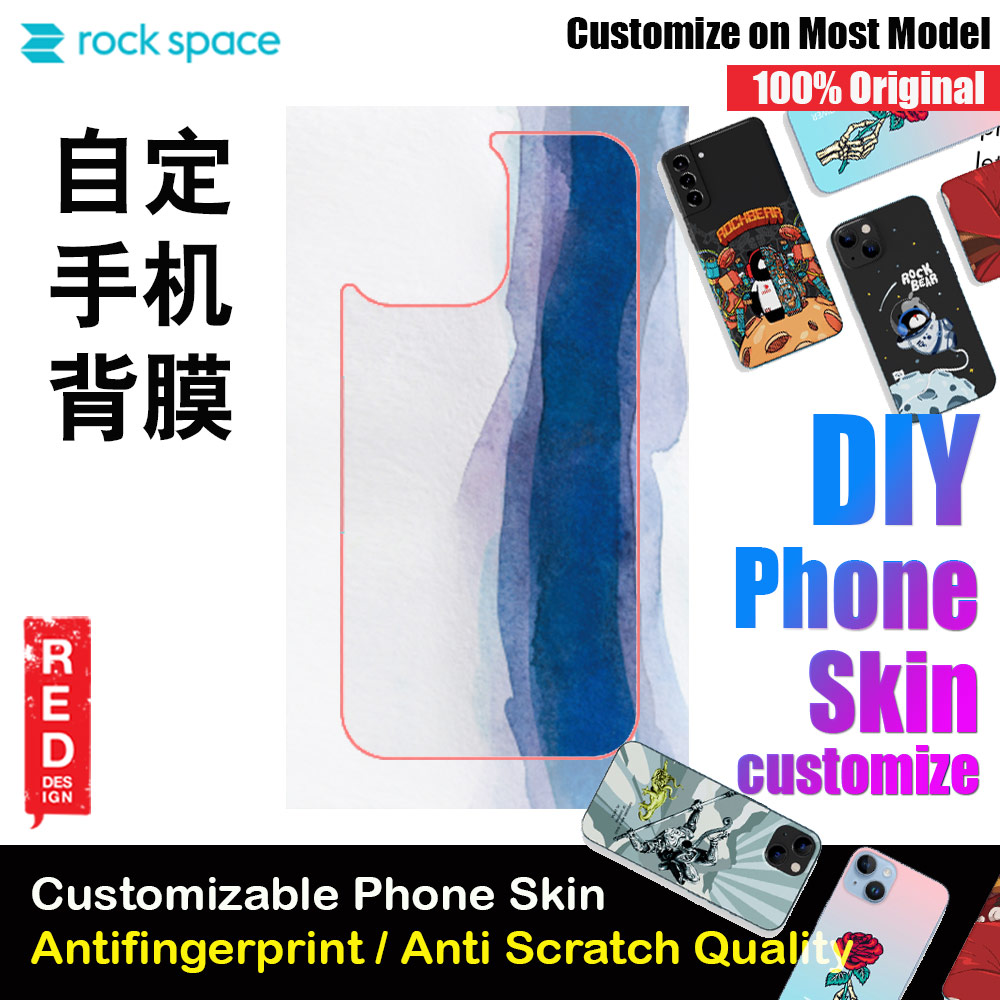 Picture of Rock Space DIY 自定 定制 设计 手机背膜 贴纸 DIY Customize High Quality Print Phone Skin Sticker for Multiple Phone Model with Multiple Photo Images Gallery or with Own Phone Text (Pattern Abstract) Red Design- Red Design Cases, Red Design Covers, iPad Cases and a wide selection of Red Design Accessories in Malaysia, Sabah, Sarawak and Singapore 