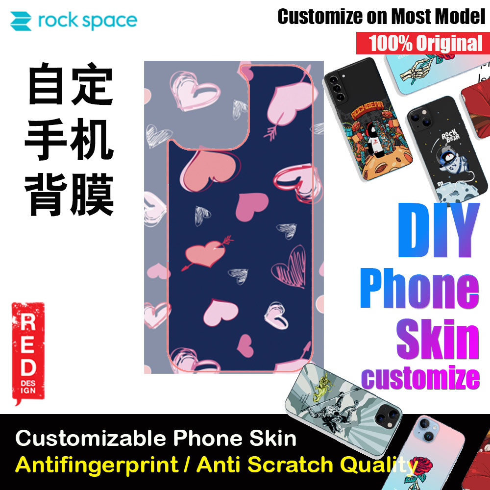 Picture of Rock Space DIY 自定 定制 设计 手机背膜 贴纸 DIY Customize High Quality Print Phone Skin Sticker for Multiple Phone Model with Multiple Photo Images Gallery or with Own Phone Cellphone (Happy Valentine Day) Red Design- Red Design Cases, Red Design Covers, iPad Cases and a wide selection of Red Design Accessories in Malaysia, Sabah, Sarawak and Singapore 