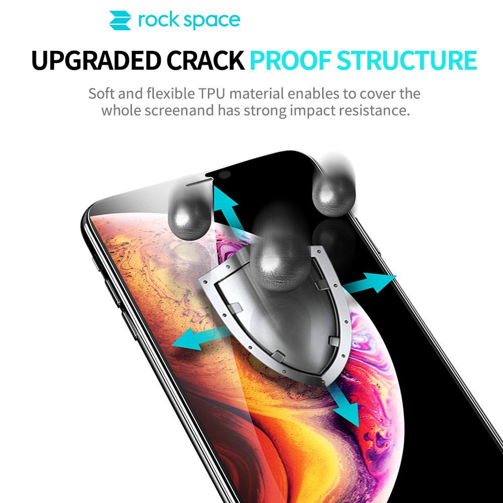 Picture of Apple iPhone 11 6.1 Screen Protector | Rock Space Custom Made Crack Proof Explosion Proof Flexible TPU Soft Screen Protector for Any Phone Model (Clear with Anti Bacteria)