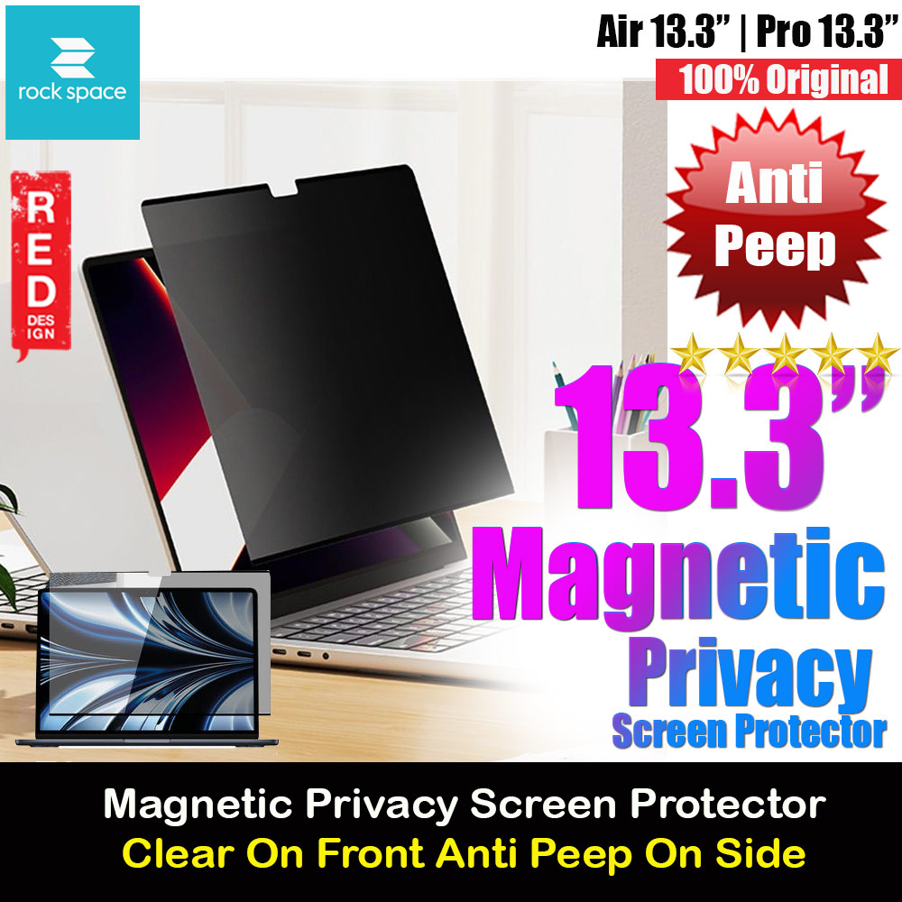 Picture of Rock Space Magnetic Privacy Anti Peep View PET HD Screen Protector for Macbook Air 13.3" Macbook Pro 13.3" Apple MacBook Pro 13\" 2020- Apple MacBook Pro 13\" 2020 Cases, Apple MacBook Pro 13\" 2020 Covers, iPad Cases and a wide selection of Apple MacBook Pro 13\" 2020 Accessories in Malaysia, Sabah, Sarawak and Singapore 