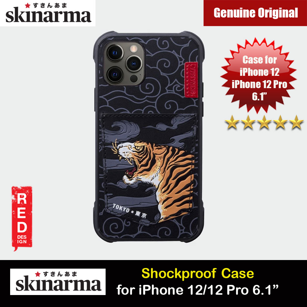 Picture of Skinarma Leatherette Back Case Designed With Integrated Card Pocket for iPhone 12 iPhone 12 Pro 6.1 (Tiger) Apple iPhone 12 6.1- Apple iPhone 12 6.1 Cases, Apple iPhone 12 6.1 Covers, iPad Cases and a wide selection of Apple iPhone 12 6.1 Accessories in Malaysia, Sabah, Sarawak and Singapore 